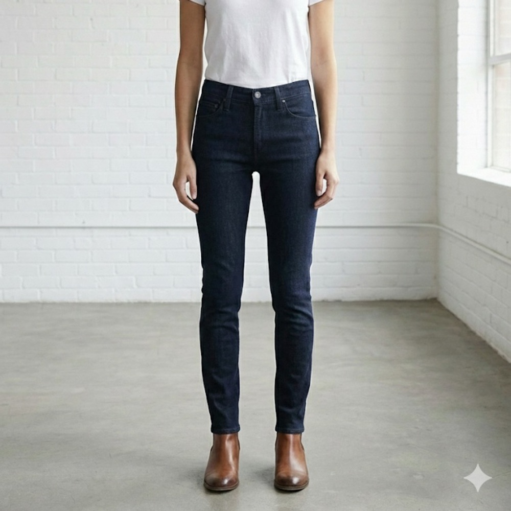 NWT ($260) AG Adriano Goldschmied Tellis Modern Slim Blue Skinny Designer Jeans